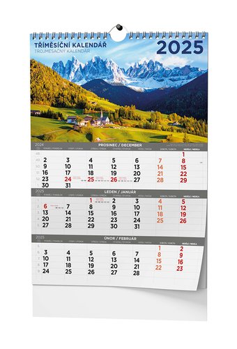 Levně Tříměsíční kalendář Obrázkový - nástěnný kalendář