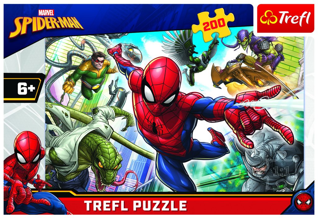 Trefl Puzzle Spiderman - Zrozen k hrdinství / 200 dílků - Trefl