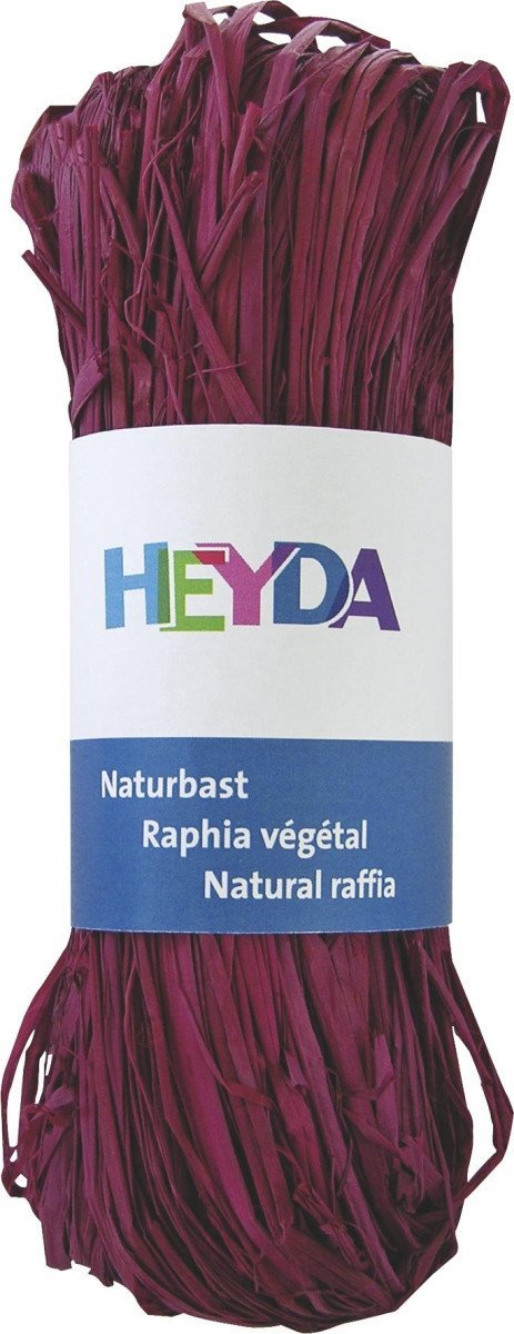Levně HEYDA Přírodní lýko - bordó 50 g