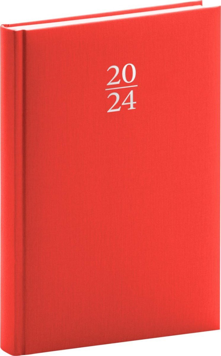 Levně Diář 2024: Capys - červený, denní, 15 × 21 cm