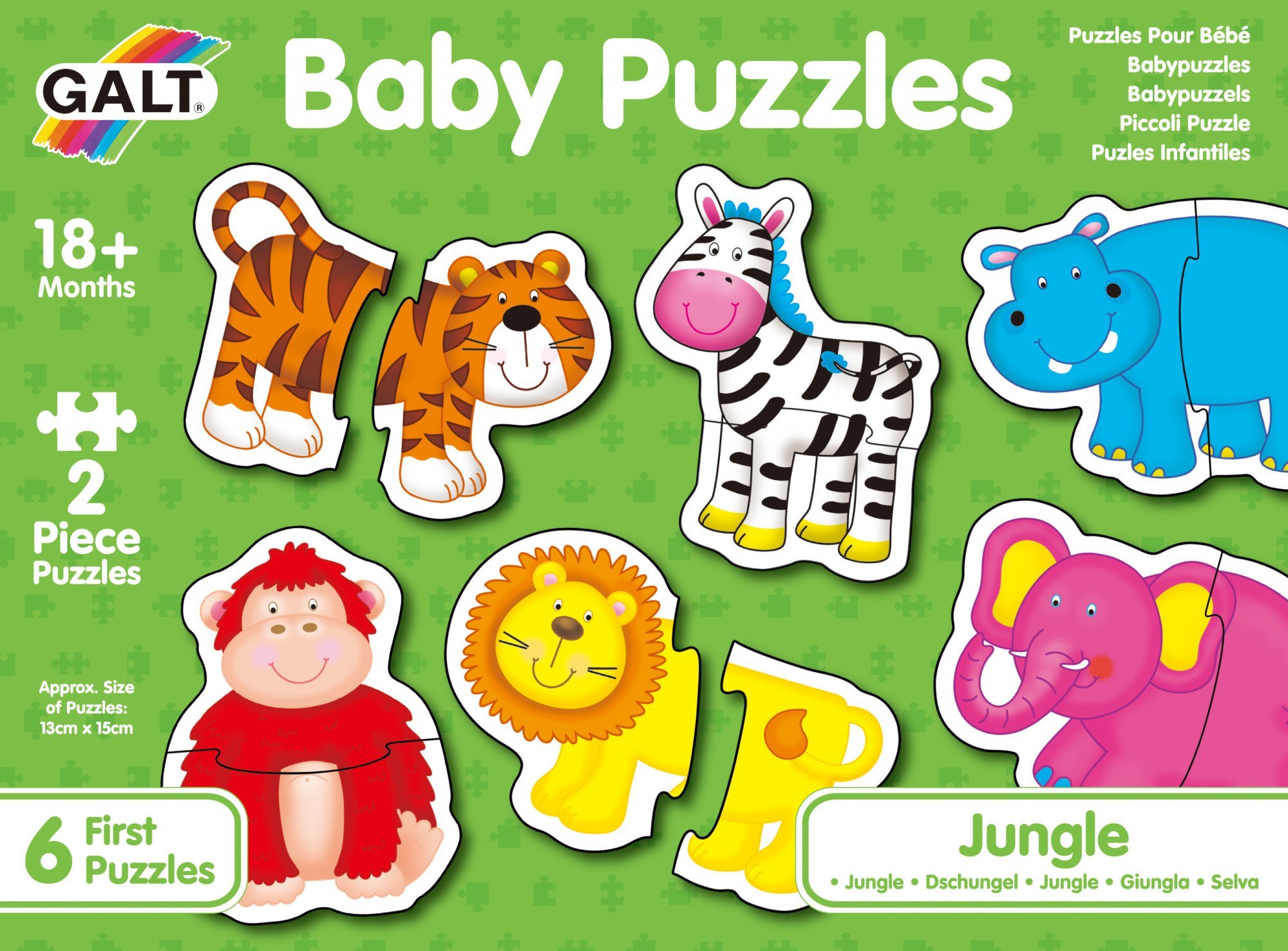 Levně Puzzle pro nejmenší - Zvířátka v džungli 2.