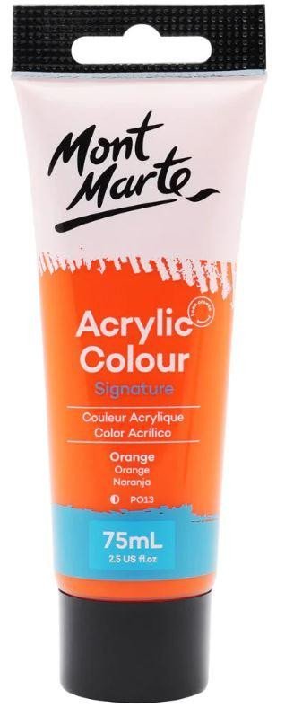 Levně Mont Marte Akrylová barva 75ml - oranžová (Orange), tuba