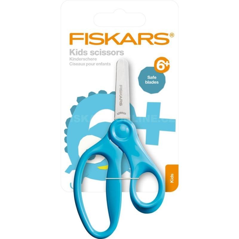 Levně Fiskars Dětské nůžky se zaoblenou špičkou, tyrkysové 13 cm