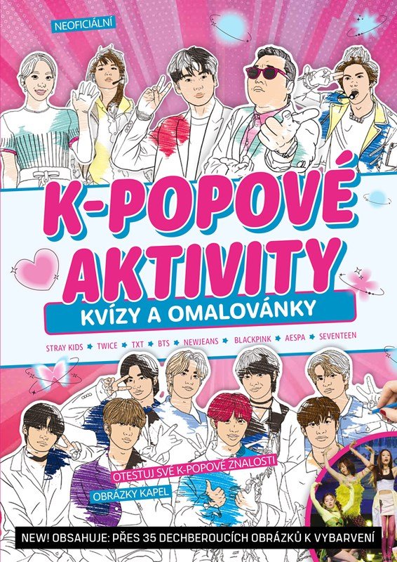 Levně K-popové aktivity - Kvízy a omalovánky