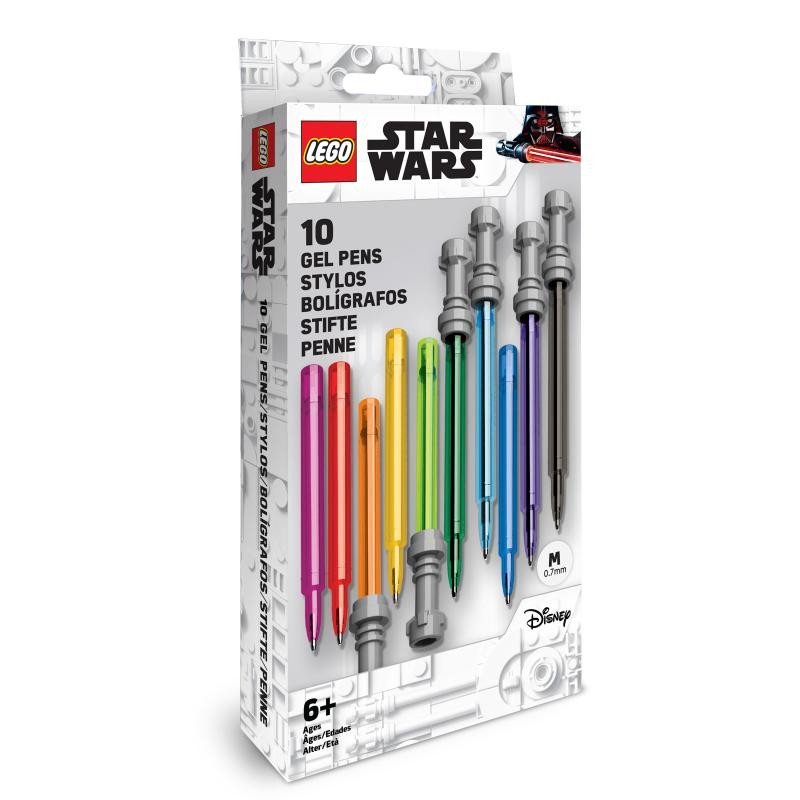 Levně LEGO Star Wars Set Gelových per - světelný meč 10 ks