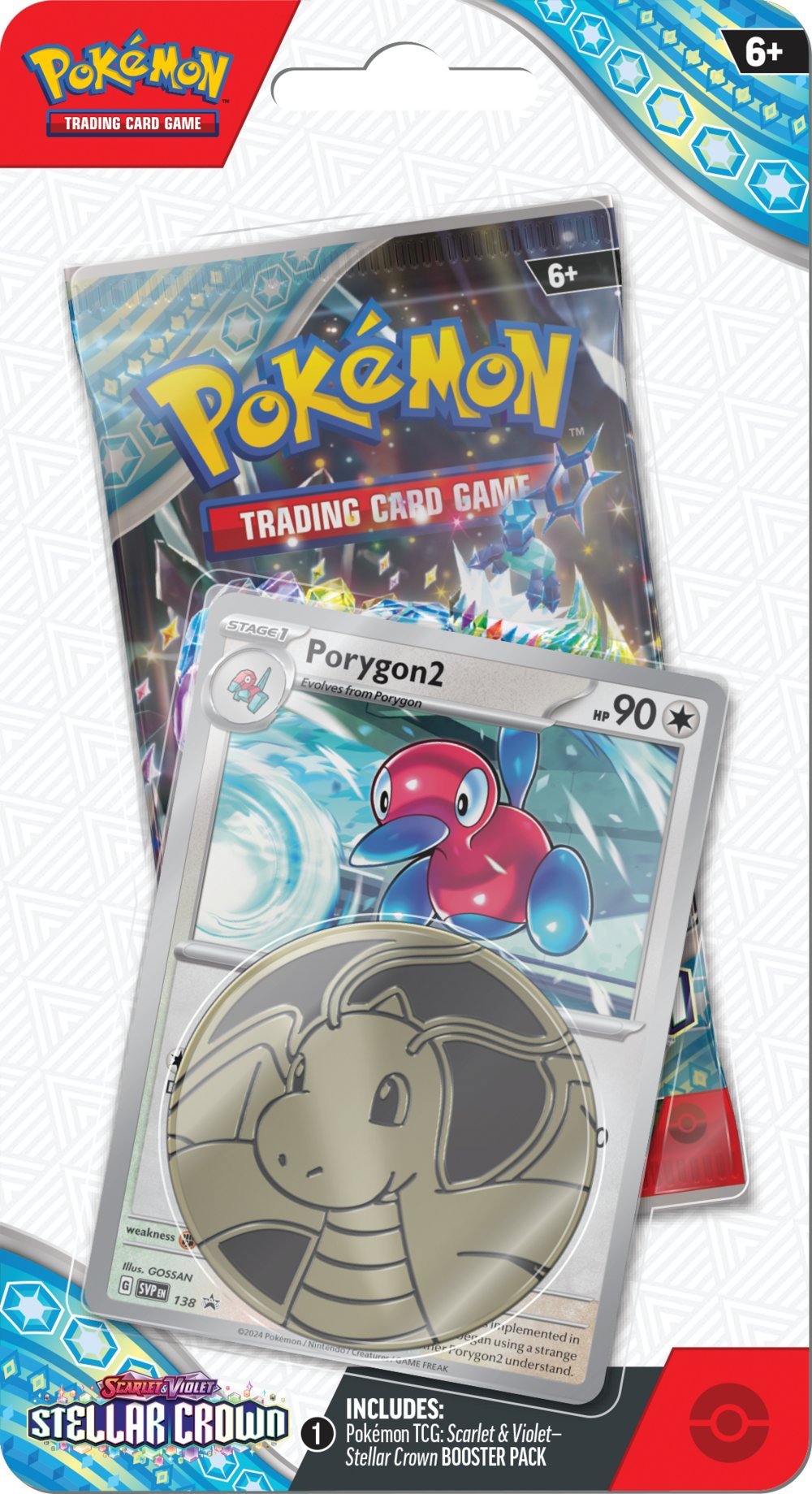 Levně Pokémon TCG: SV07 Stellar Crown - Checklane Blister