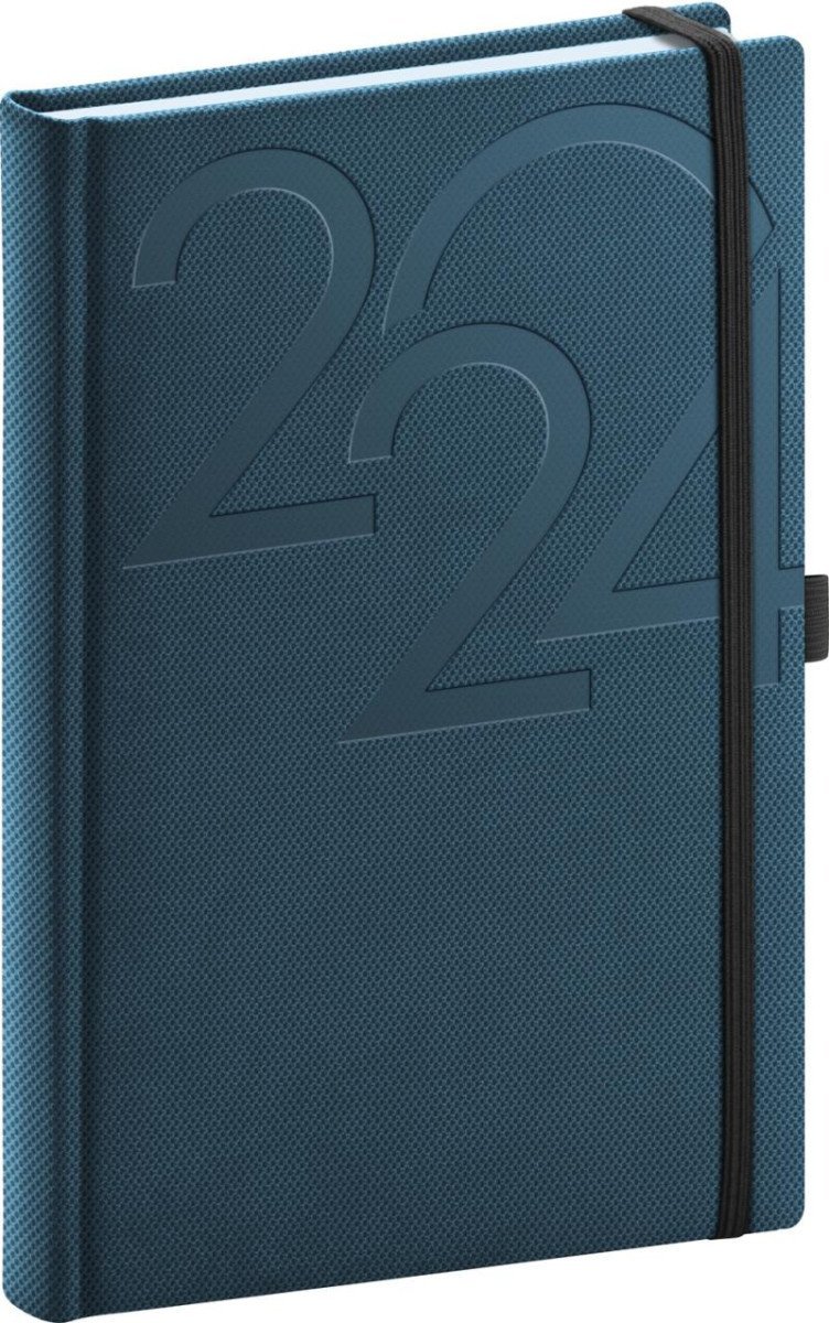 Levně Diář 2024: Ajax - modrý, denní, 15 × 21 cm