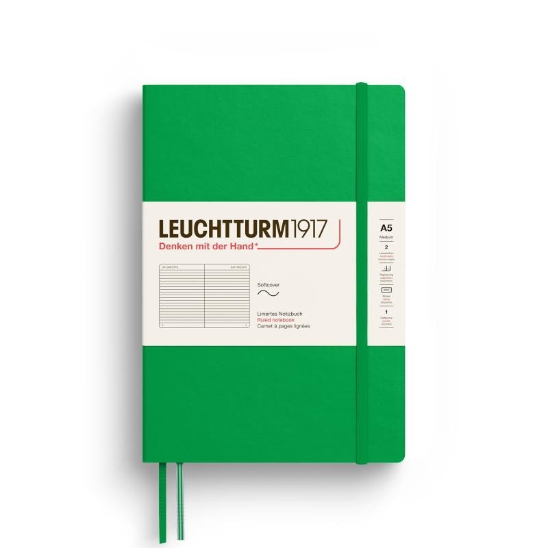 Levně Leuchtturm1917 Zápisník Spring Leaf Softcover A5 linkovaný