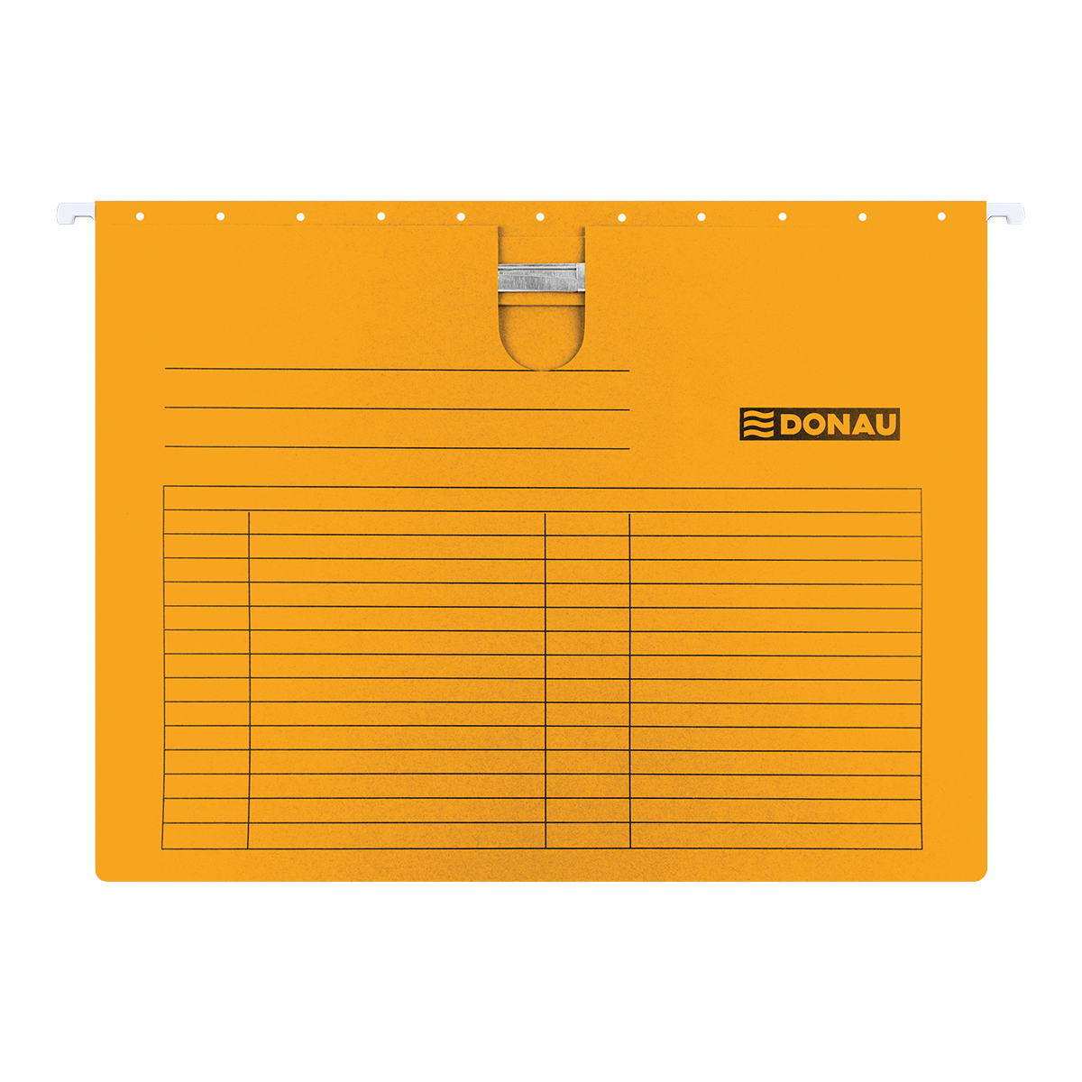 Levně DONAU závěsné desky s rychlovazačem, A4, karton, oranžové - 25ks