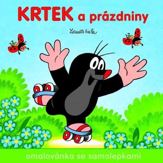 Krtek a prázdniny - Omalovánka čtverec - Zdeněk Miler