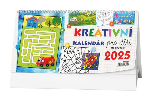 Levně Kreativní kalendář pro děti 2025 - stolní kalendář