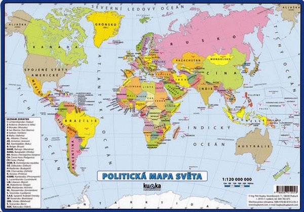 Levně Politická mapa světa - Petr Kupka