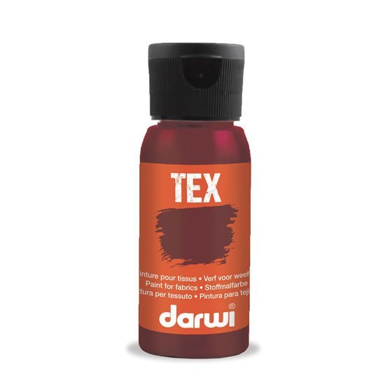 Levně DARWI TEX barva na textil - Červená regina 50 ml