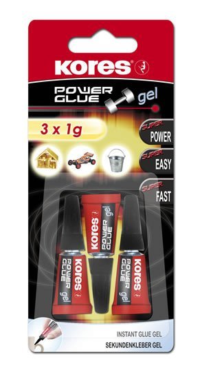 Levně Kores Power Glue Gel 3 x 1 g