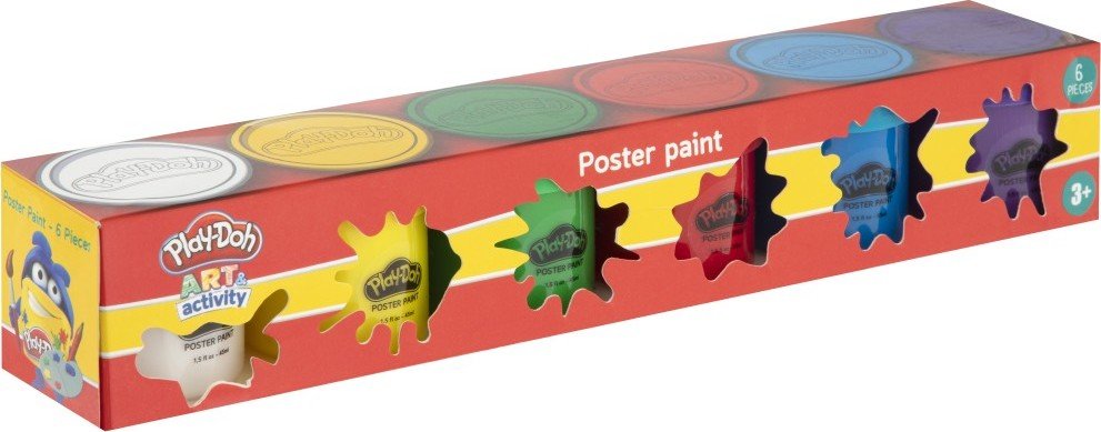 Levně Tempery v kelímku 6 x 45 ml Play-Doh - RMS