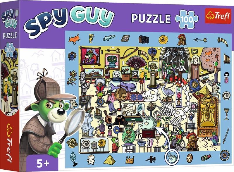 Levně Puzzle s hledáním obrázků Spy Guy: Muzeum/100 dílků