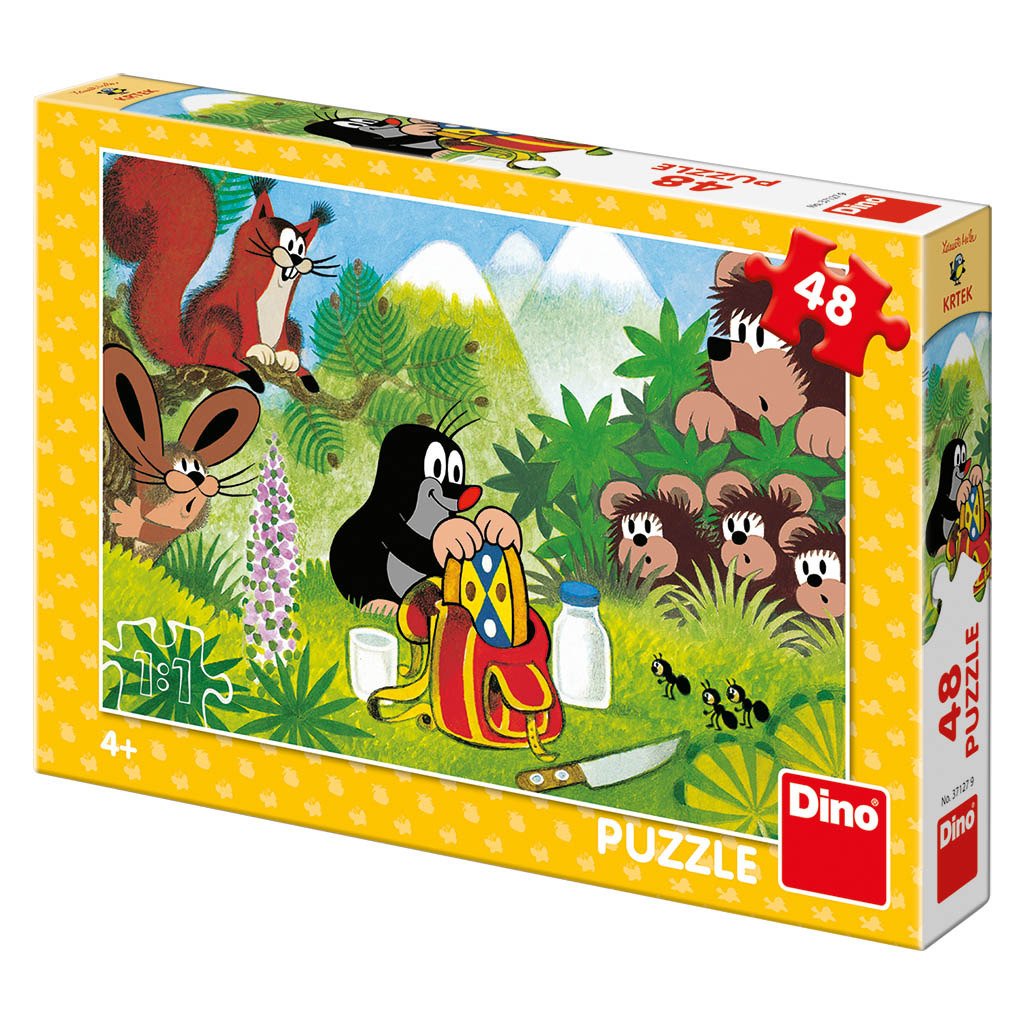 Krtek a svačina: puzzle 48 dílků - Dino