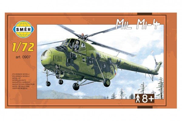 Levně Model Vrtulník Mil Mi-4 v krabici 34x19x5,5cm