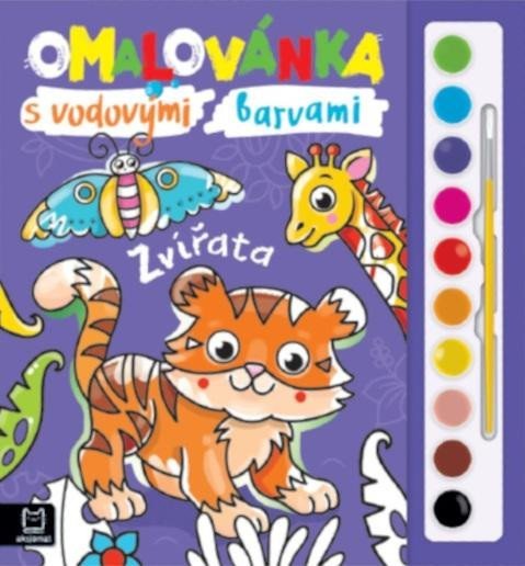 Omalovánka s vodovými barvami Zvířata - Anna Podgórska