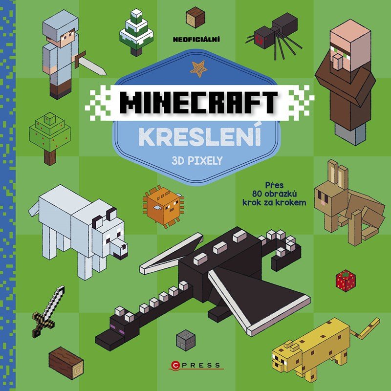 Levně Minecraft kreslení 3D pixely - Kolektiv