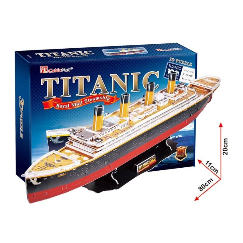 Levně Puzzle 3D Titanic/113 dílků - Babu