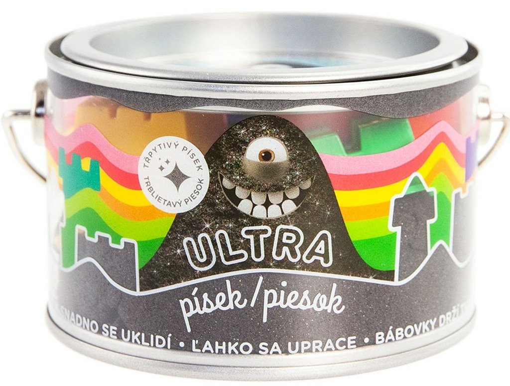 Levně Ultra písek s glitry - černý 200g - EPEE