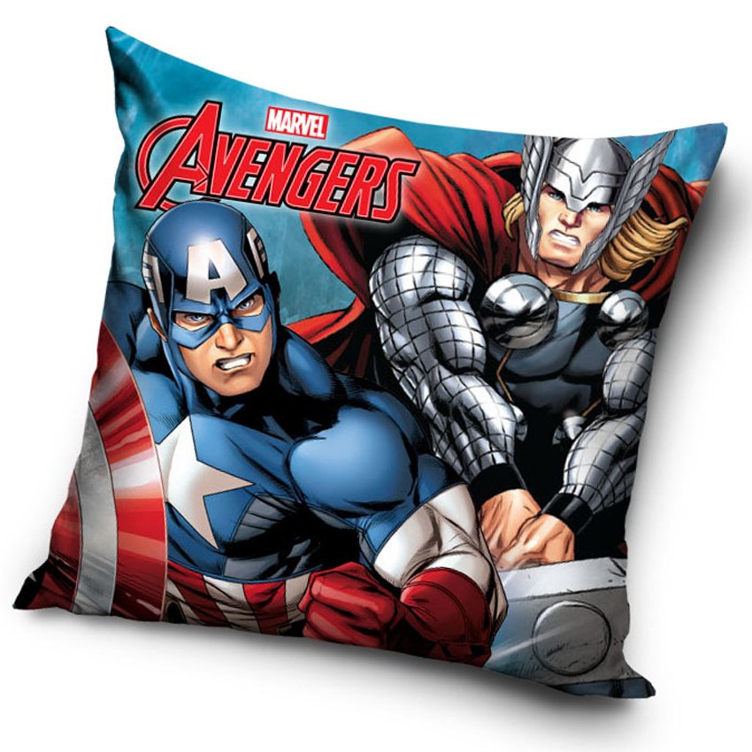 Levně Povlak na polštářek Avengers Capitán Amerika a Thor