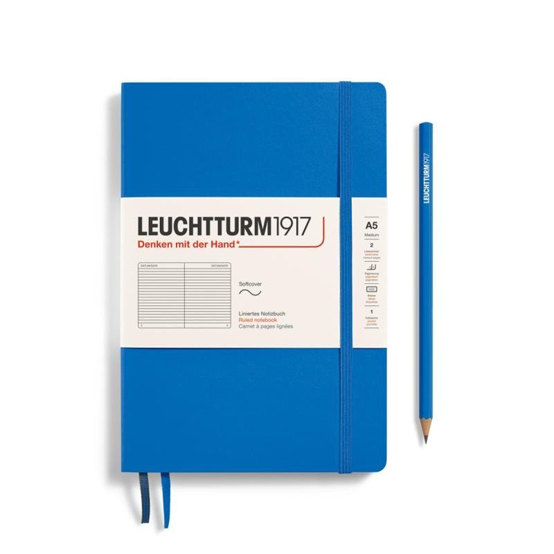 Levně Leuchtturm1917 Zápisník Sky Softcover A5 linkovaný