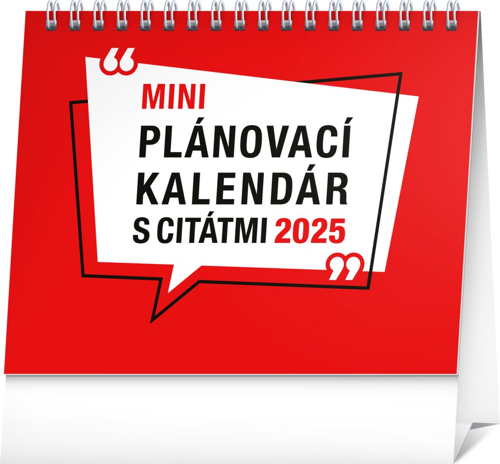 Levně NOTIQUE Stolový kalendár Plánovací s citátmi 2025, 16,5 x 13 cm Slovensky