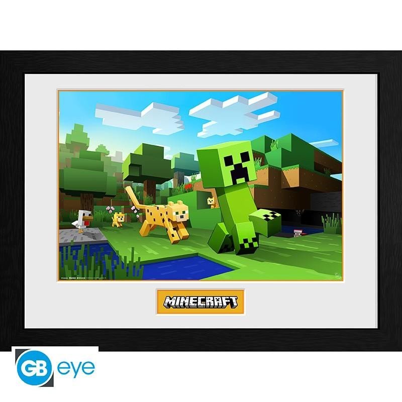 Levně Minecraft Zarámovaný plakát - Ocelot Chase