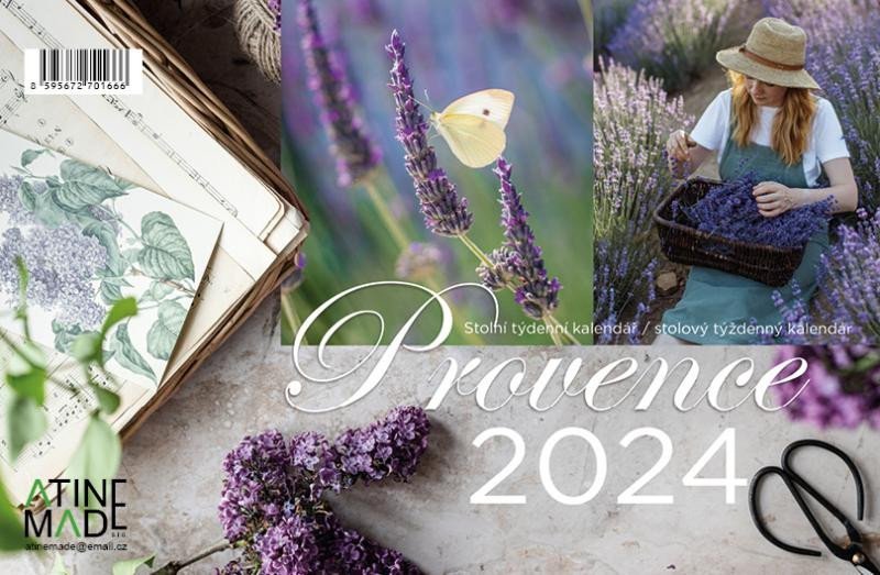 Levně Kalendář 2024 Provence, stolní, týdenní, 225 x 150 mm