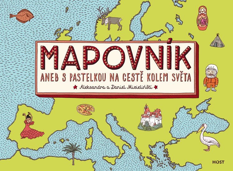 Levně Mapovník aneb S pastelkou na cestě kolem světa - Aleksandra Mizielinski