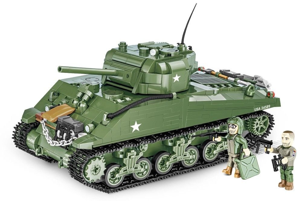 Levně COBI 2570 II WW M4A3 Sherman, 1:28, 852 k, 2 f