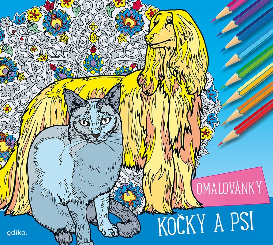 Levně Kočky a psi - omalovánky, 1. vydání - Atila Vörös