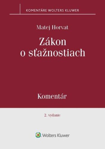 Levně Zákon o sťažnostiach - Matej Horvat