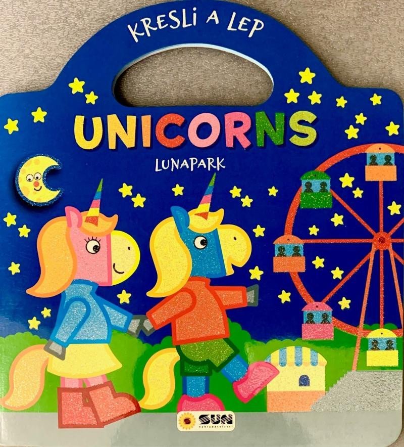 Levně Kresli a lep UNICORNS Lunapark