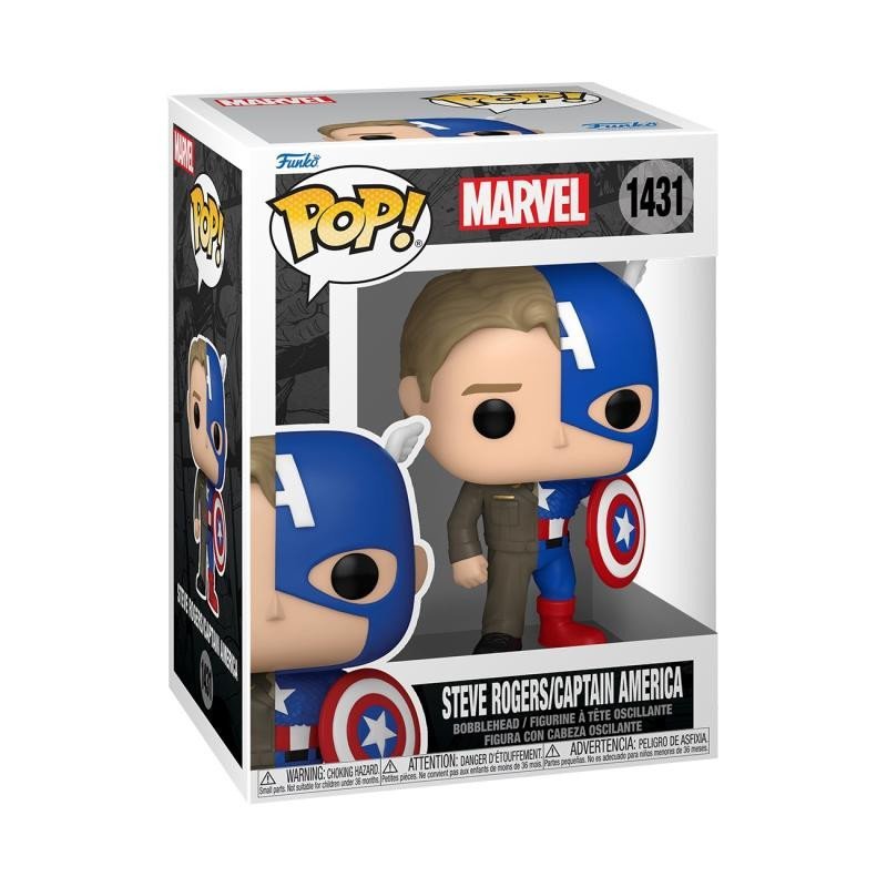 Levně Funko POP Marvel: Split - Captain America/Steve Rogers