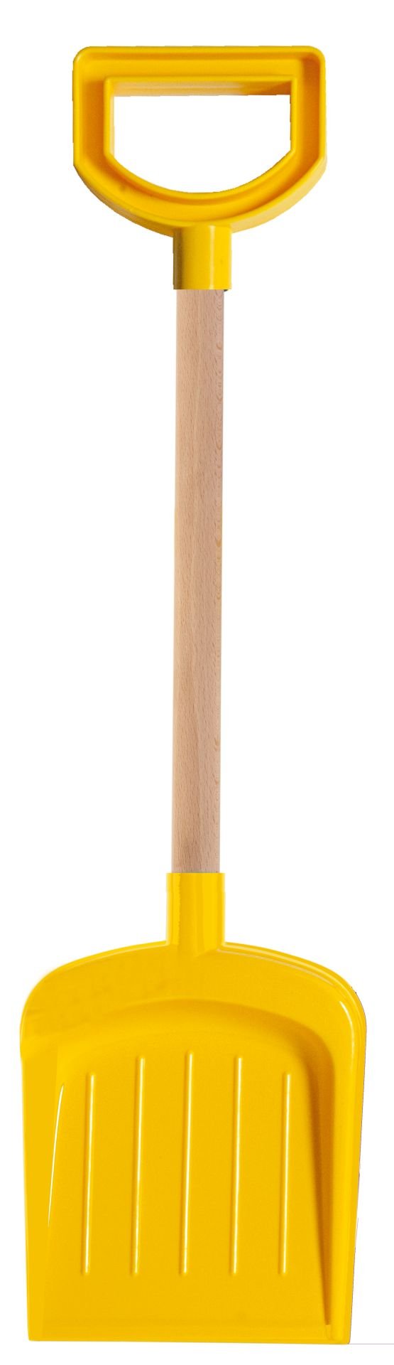 Levně Androni Lopata s dřevěnou násadou a rukojetí - délka 53 cm, žlutá