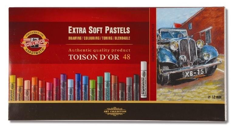 Levně Koh-i-noor křídy (pastely) prašné umělcké extra soft Toison D´or souprava 48 ks