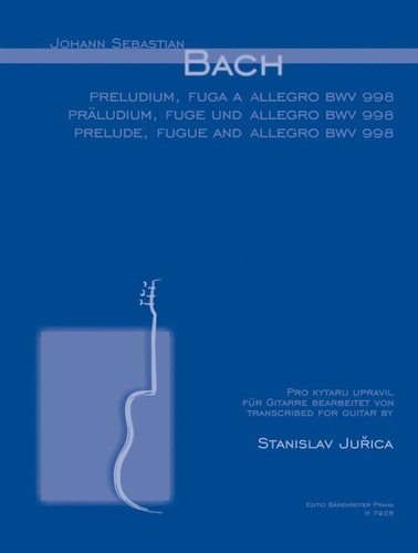 Levně Preludium, fuga a allegro BWV 998 - Johann Sebastian Bach