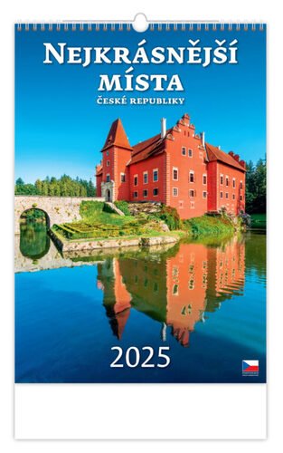 Levně Nejkrásnější místa České republiky 2025 - nástěnný kalendář