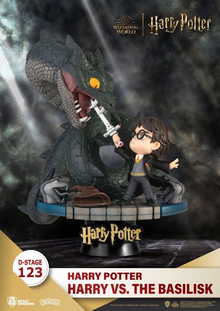 Levně Harry Potter D-Stage diorama - Harry vs bazilišek 16 cm (Beast Kingdom)