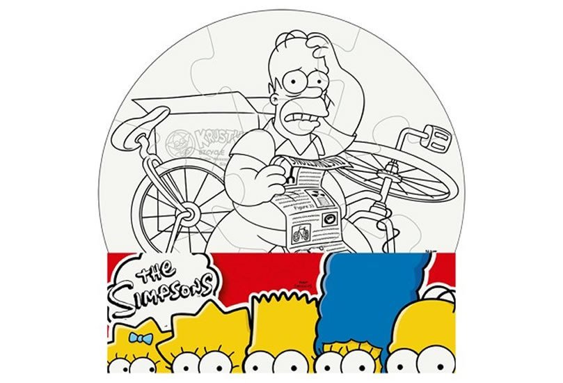 Levně The Simpsons: Vymaluj si kruh/Mini puzzle