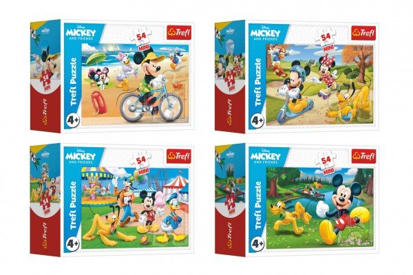 Levně Minipuzzle 54 dílků Mickey Mouse Disney/ Den s přáteli