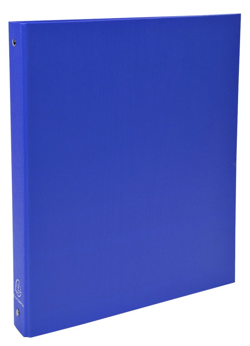 Exacompta 4kroužkový pořadač, A4 maxi, hřbet 40 mm, pevná lepenka, modrý