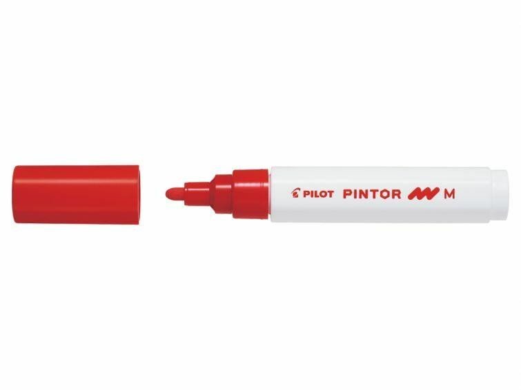 Levně PILOT Pintor Medium akrylový popisovač 1,5-2,2mm - červený