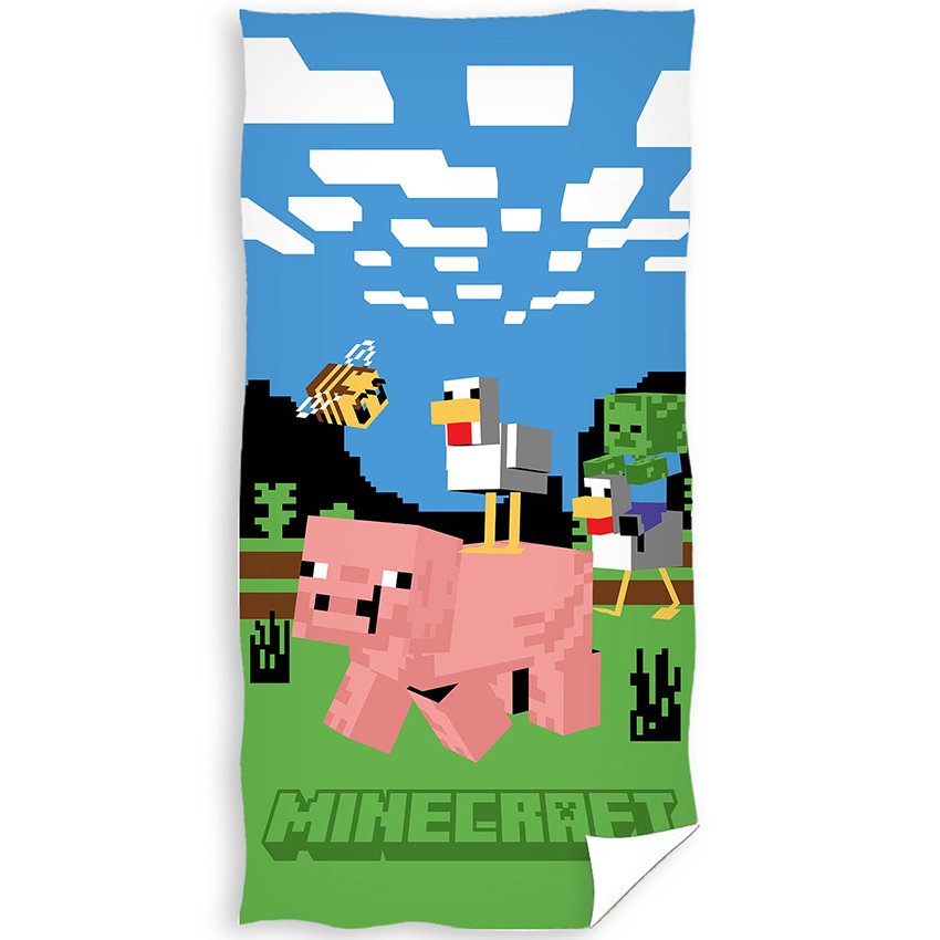 Levně Dětská osuška Minecraft Prase a Kachna