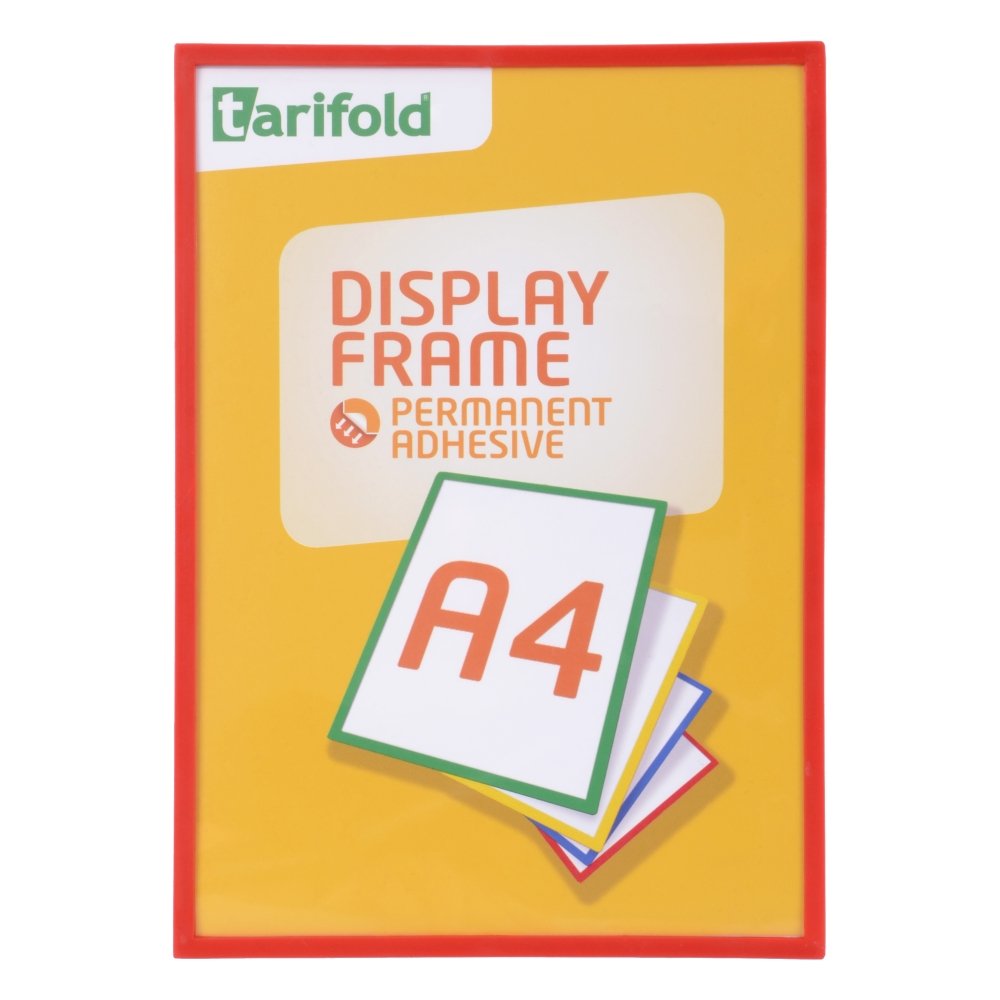 Levně djois Display Frame - samolepicí rámeček, A4, červený, 1 ks