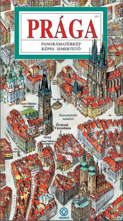 Levně Praha - mapa panoramatická/maďarsky - Tomáš Rygl