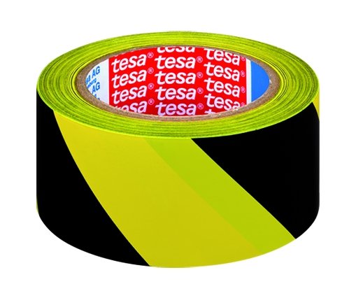 Levně tesa značkovací páska pro trvalé značení, 33 m x 50 mm, PVC, žlutá/černá